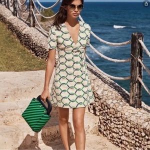 NWT Tory Burch Runway Cotton Burlap Pier Dress